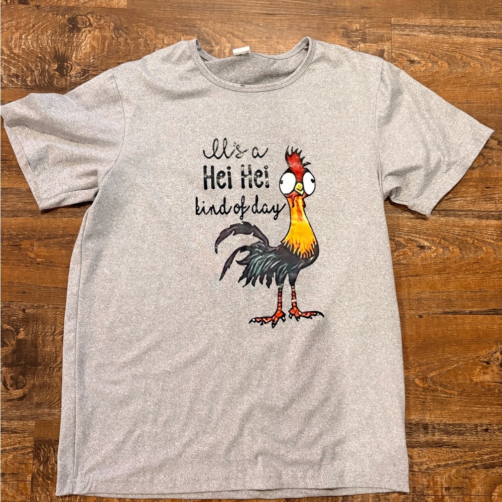 Women's Gray 'It's a Hei Hei Kind of Day' Short Sleeve Tee